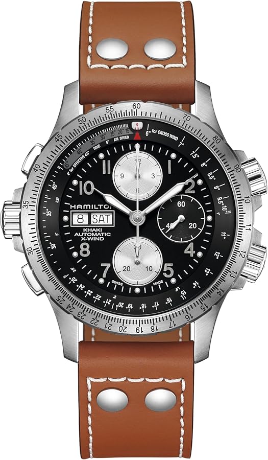 HAMILTON 時計 ブラウンレザー Amazon.com: Hamilton Watch Khaki Aviation Converter Swiss